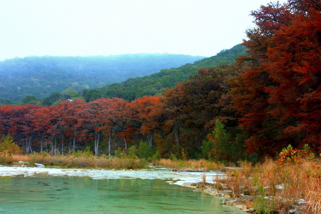 Garner State Park has beautiful foliage in the fall.